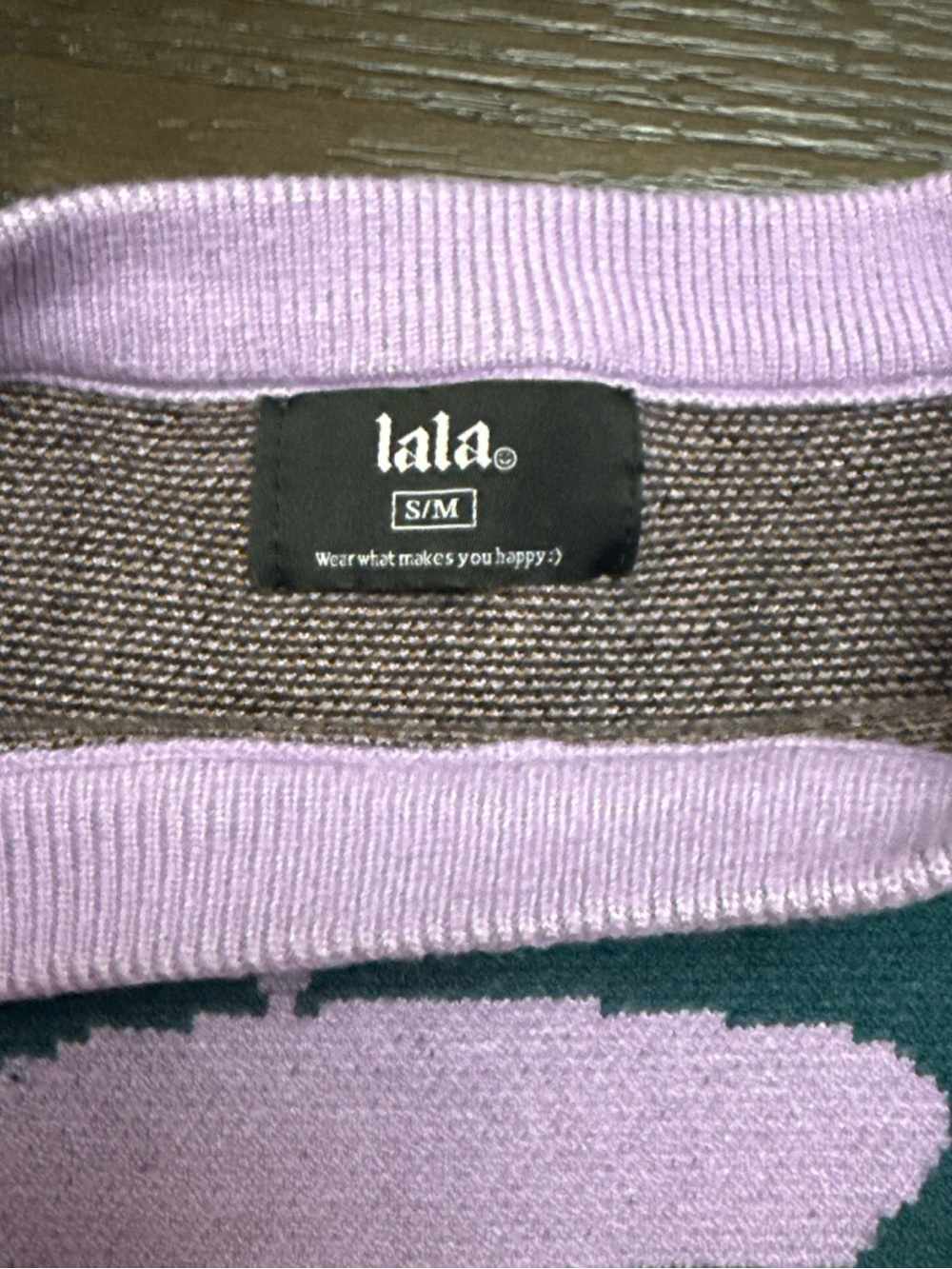 Dressed in LALA Teal Crewneck Sweater with Pink Trim & Dachshund Graphic - Picture 4 of 12
